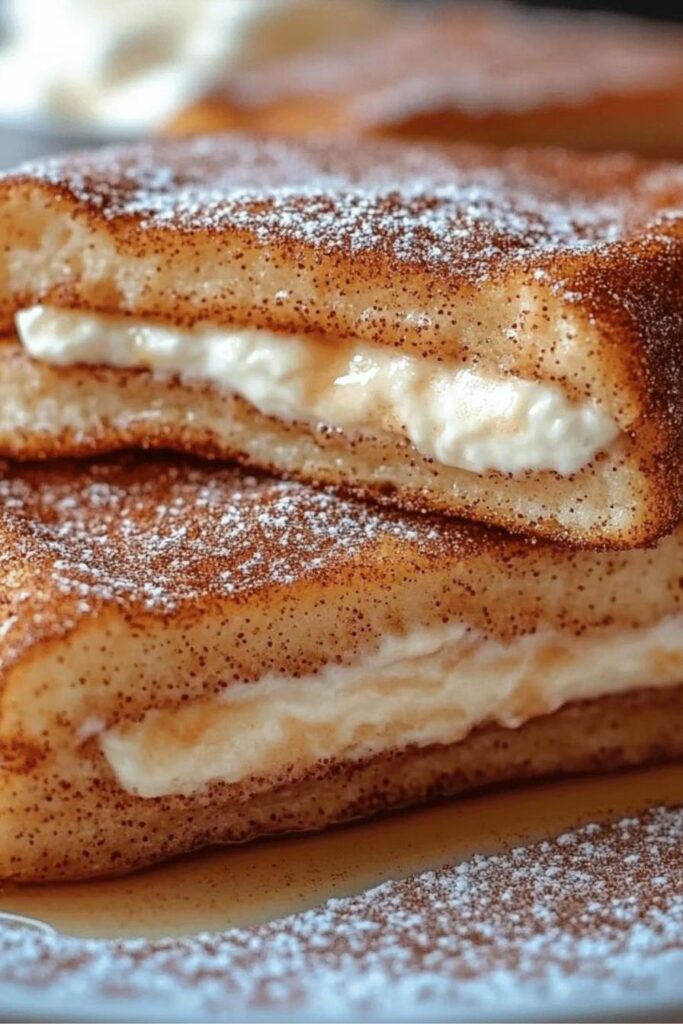 Churro Stuffed French Toast with Cinnamon Sugar delights