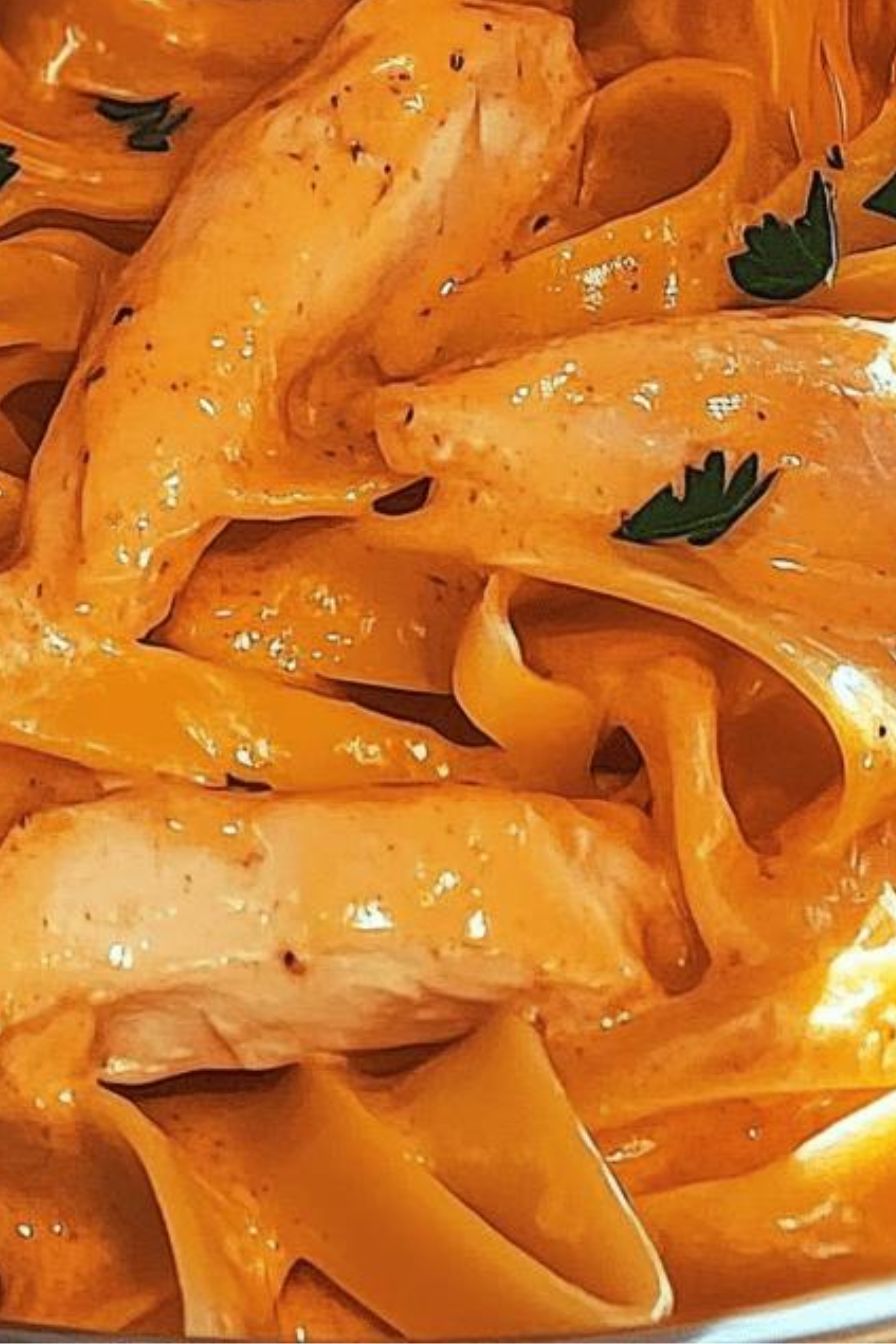 Creamy Chicken Alfredo with Fettuccine is delicious!