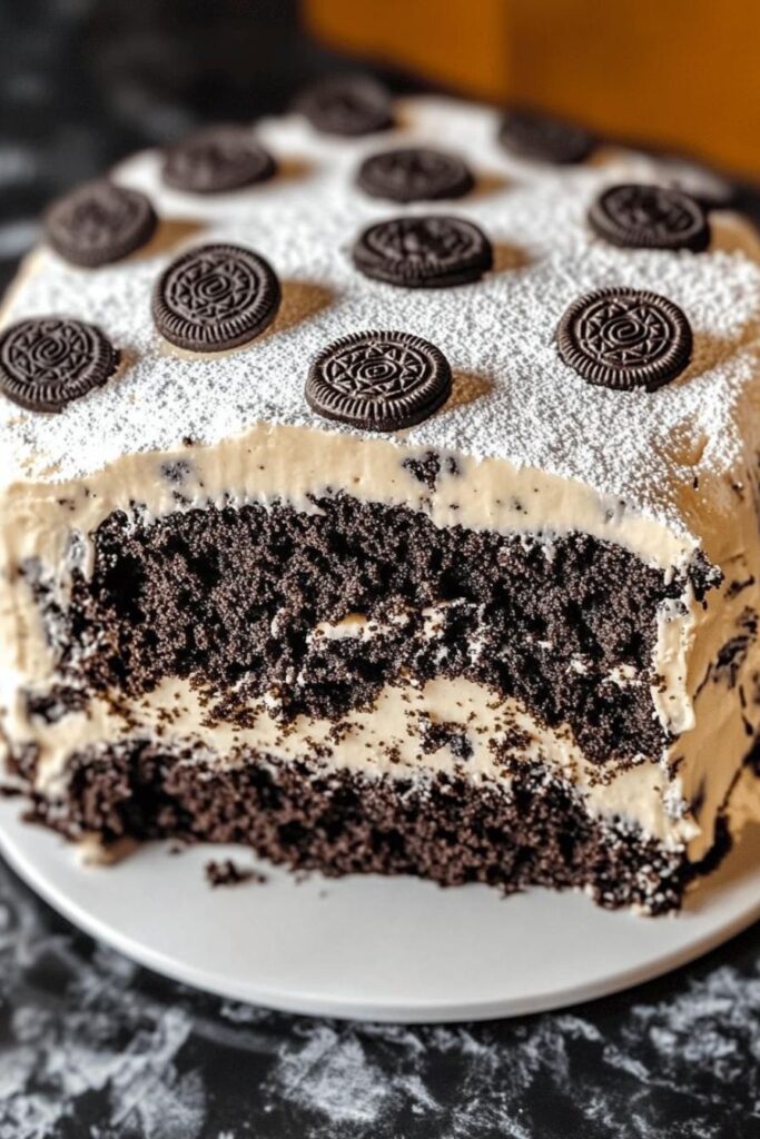 Oreo Cream Pound Cake is a must-try dessert!