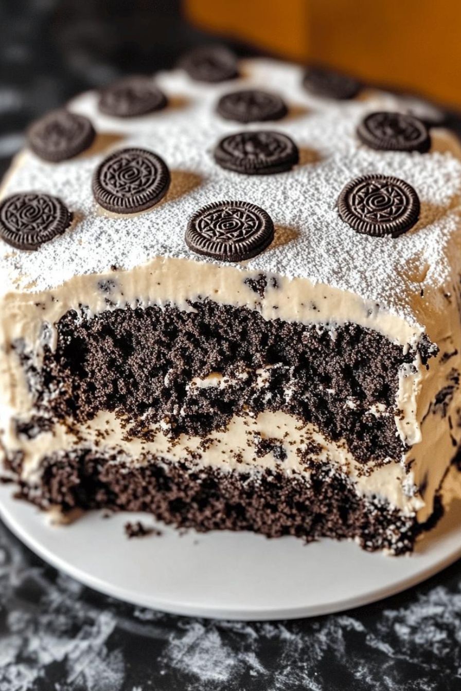 Oreo Cream Pound Cake is a must-try dessert!