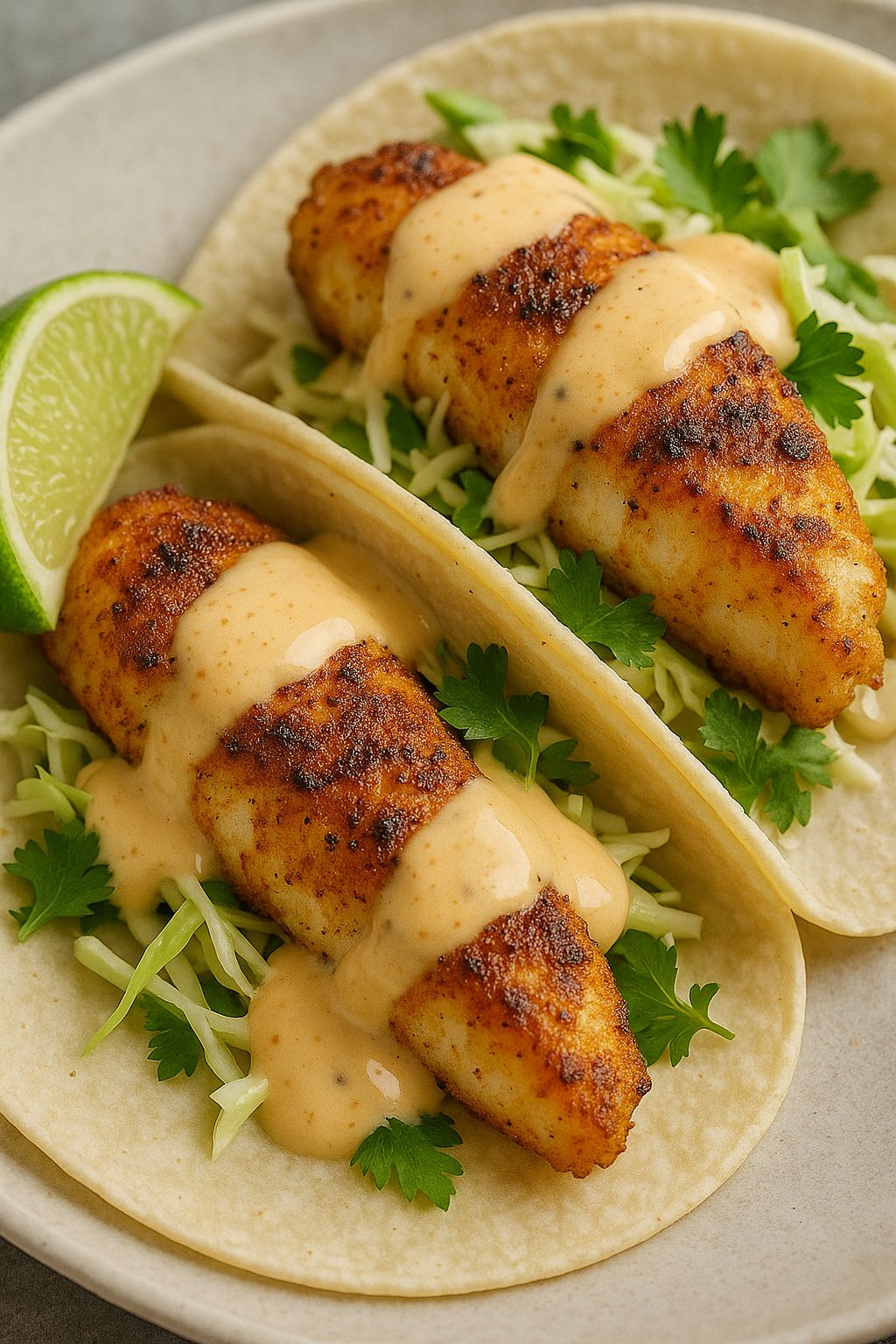 Spicy Fish Tacos with Chipotle Lime Sauce delightfully