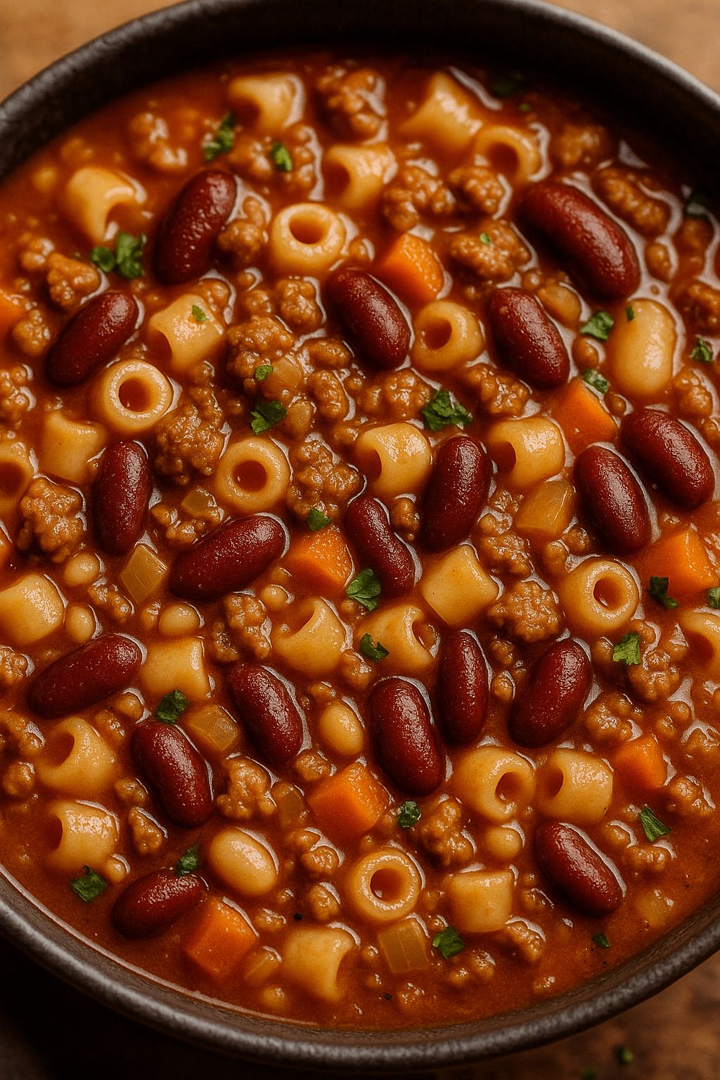 Hearty Crockpot Pasta Fagioli warms your soul today